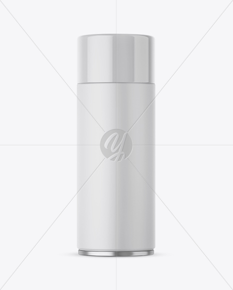 Closed Matte Spray Can Mockup