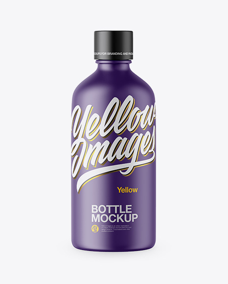 Matte Plastic Bottle Mockup