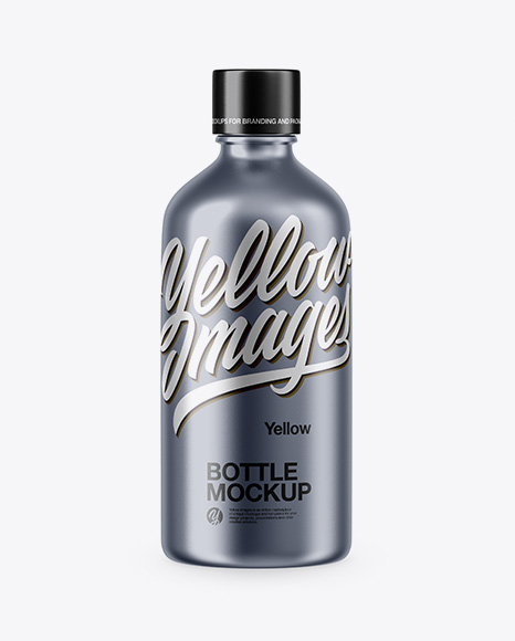 Metallic Plastic Bottle Mockup - Bottle mockup