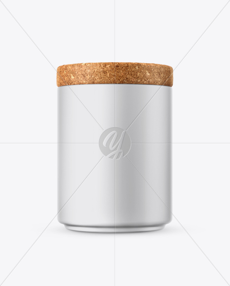 Matte Tin Box With Cork Mockup