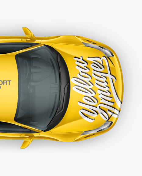 Ferrari 458 Italia Mockup - Top view