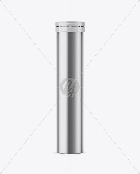 Metallic Tube Mockup - Front View