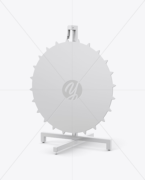 Wheel of Fortune Mockup - Half Side View