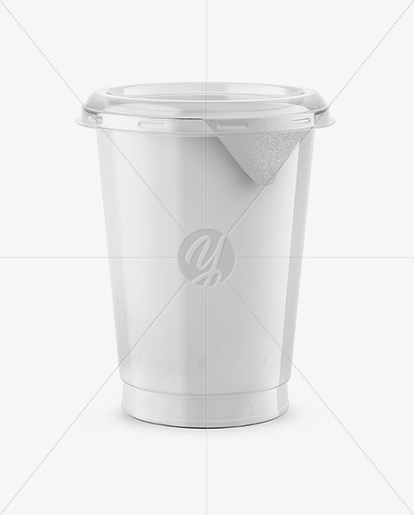 500g Plastic Cup Mockup - Front View