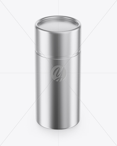 Metallic Tube Mockup - High-Angle Shot