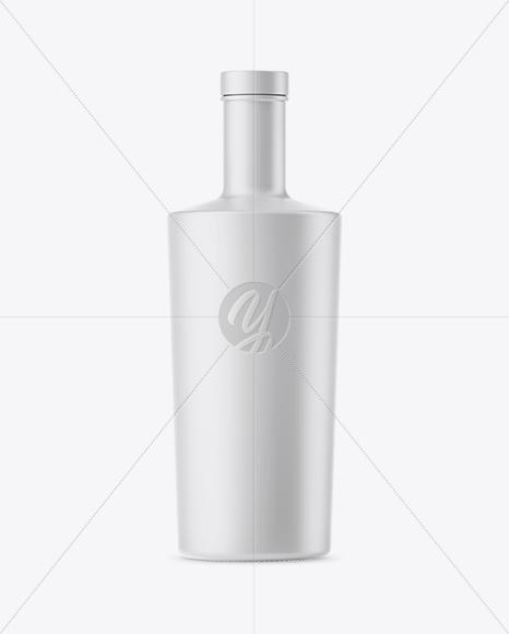 700ml Matte Ceramic Bottle Mockup