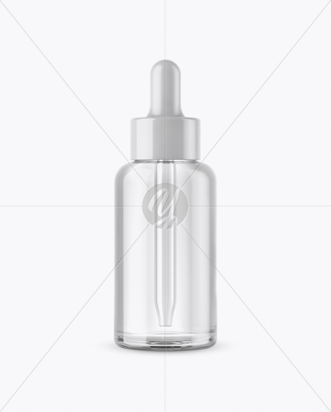 Clear Glass Dropper Bottle Mockup Clear Glass Dropper Bottle Mockup