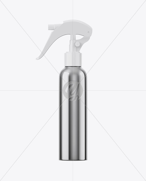 Metallic Sprayer Bottle Mockup