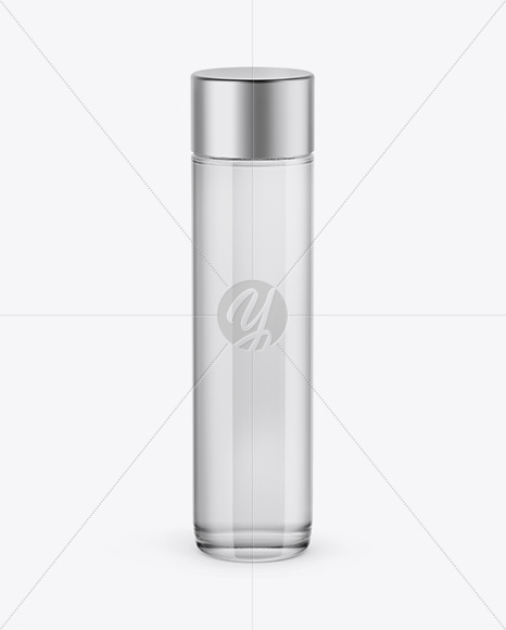 Glass Water Bottle Mockup - Front View (High-Angle Shot) Glass Water Bottle Mockup - Front View (High-Angle Shot)