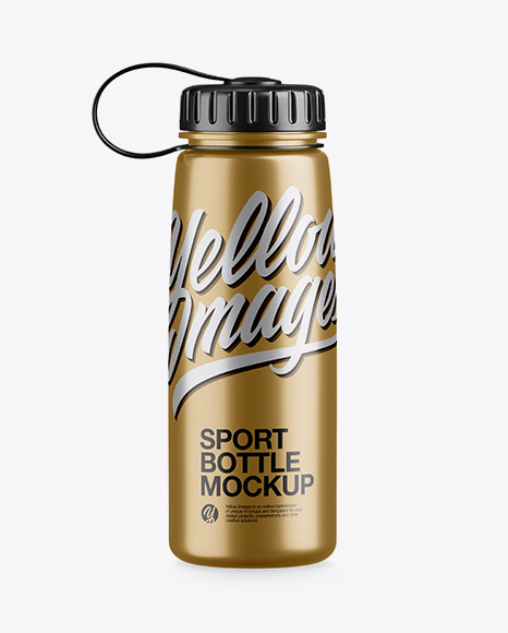 Metallic Sport Bottle Mockup - Shaker mockup