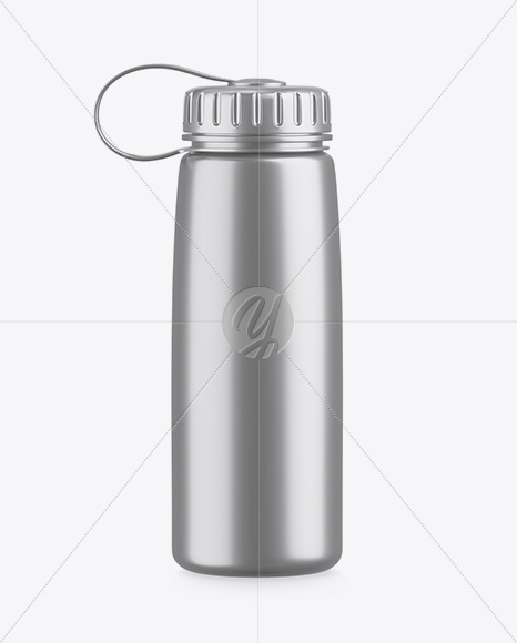 Metallic Sport Bottle Mockup