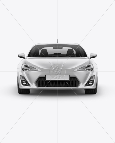 Toyota GT86 Mockup - Front View - Free Download Images High Quality PNG