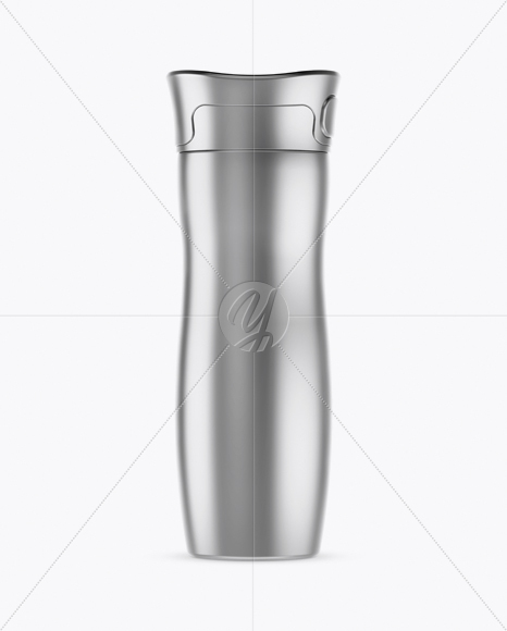 1L Matte Metallic Thermos Mockup