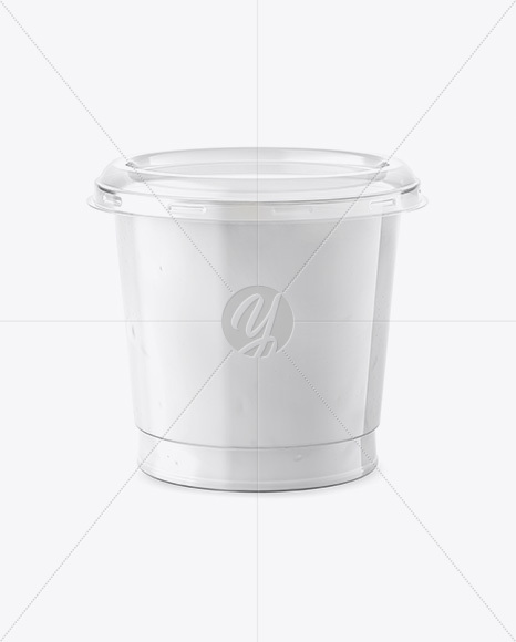 325g Yogurt Cup Mockup - Front View