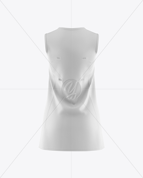 Netball Dress HQ Mockup - Back View