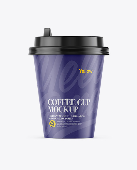 Coffee Cup Mockup - Front View - Bubble+Tea+Cup+Mockup+-+Front+View+in+Cup+