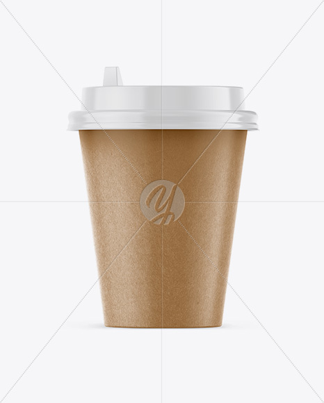 Paper Coffee Cup Mockup - Front View