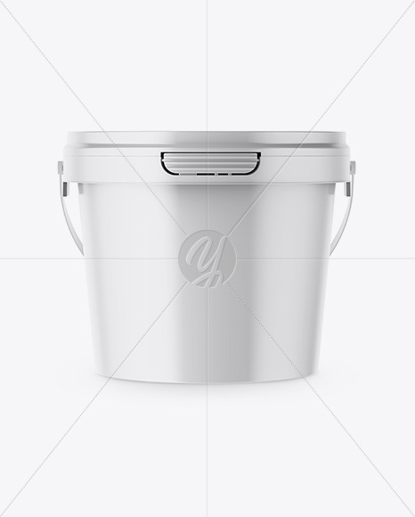 Matte Plastic Bucket Mockup