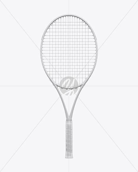 Tennis Racket Mockup - Front View