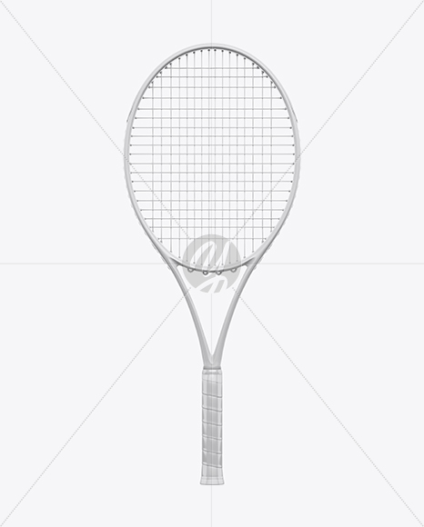 Tennis Racket Mockup - Front View