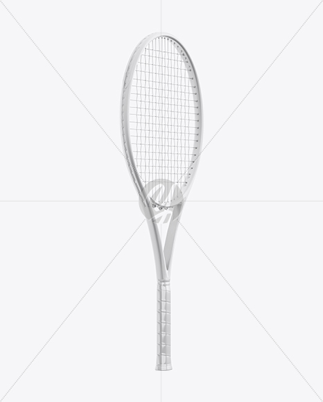 Tennis Racket Mockup - Half Side View