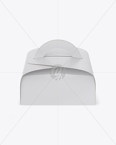 Textured Box Mockup - Front View (High Angle Shot)