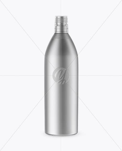 Metallic Shampoo Bottle Mockup