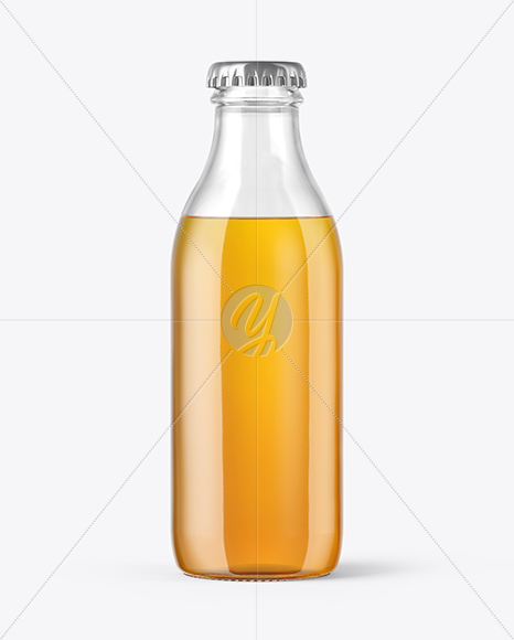 180ml Red Apple Juice Bottle Mockup