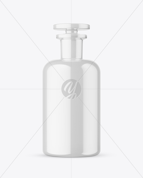 Glossy Ceramic Bottle Mockup