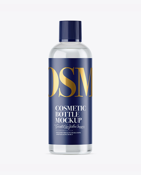 Clear PET Lotion Bottle Mockup - Lotion