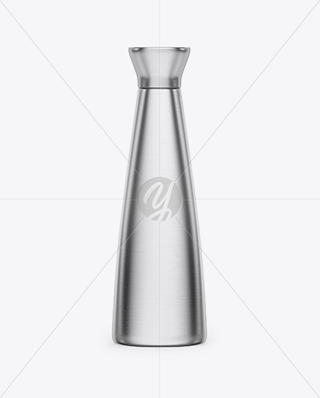 Textured Metallic Bottle Mockup