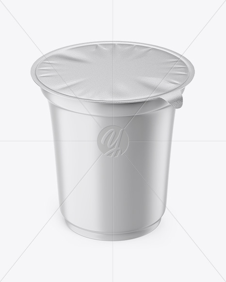 Matte Plastic Cup Mockup - High-Angle Shot