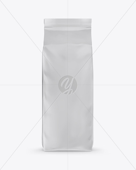 Matte Coffee Bag Mockup - Front View