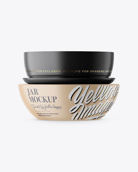 Matte Cosmetic Jar Mockup - Jar Mockups