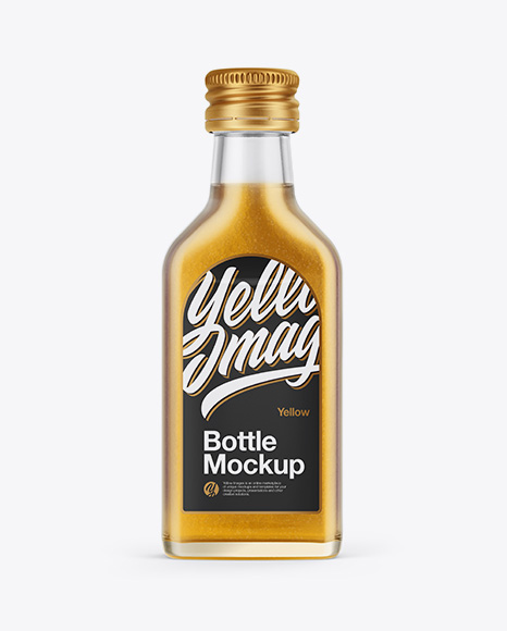 Glass Bottle Mockup - Front View Glass Bottle Mockup - Front View
