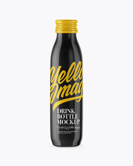 Glossy Bottle Mockup - Cocktail mockup