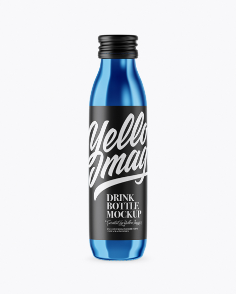 Metallic Bottle Mockup