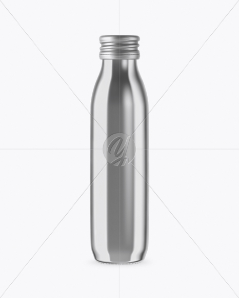 Metallic Bottle Mockup