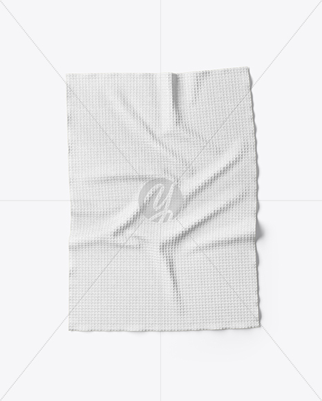 Waffle Towel Mockup - Top View