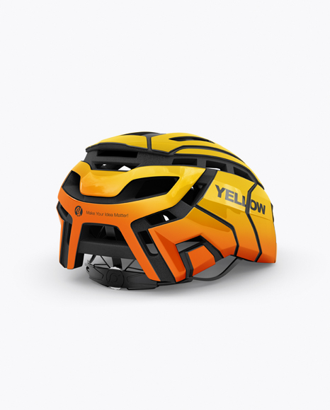 Cycling Helmet Mockup - Half Side View