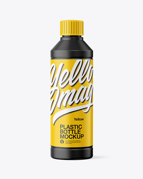 Matte Plastic Bottle Mockup