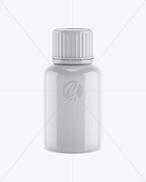 Glossy Plastic Bottle Mockup