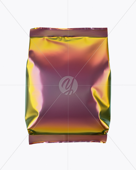 Holographic Foil Snack Package Mockup