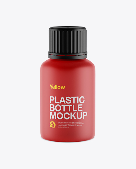 Matte Plastic Bottle Mockup