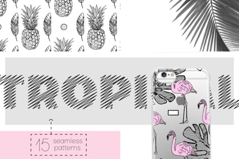 Tropical Seamless Patterns - Watermelon