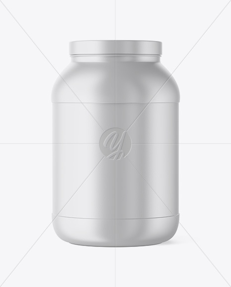 Matte Protein Jar Mockup