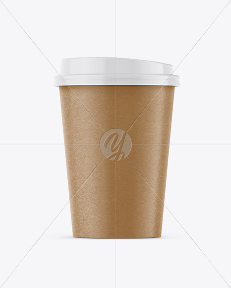 Paper Coffee Cup Mockup - Front View