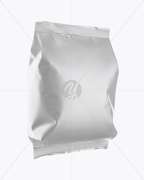 Matte Snack Package Mockup - Half Side View