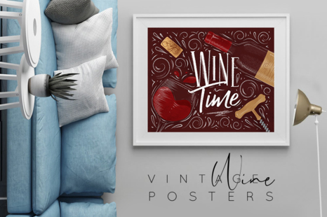 Vintage Wine Posters - Drinks