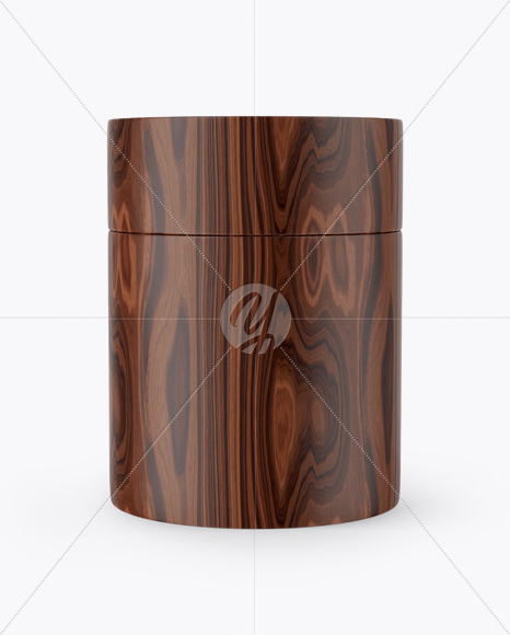 Wooden Tube Mockup - Front View